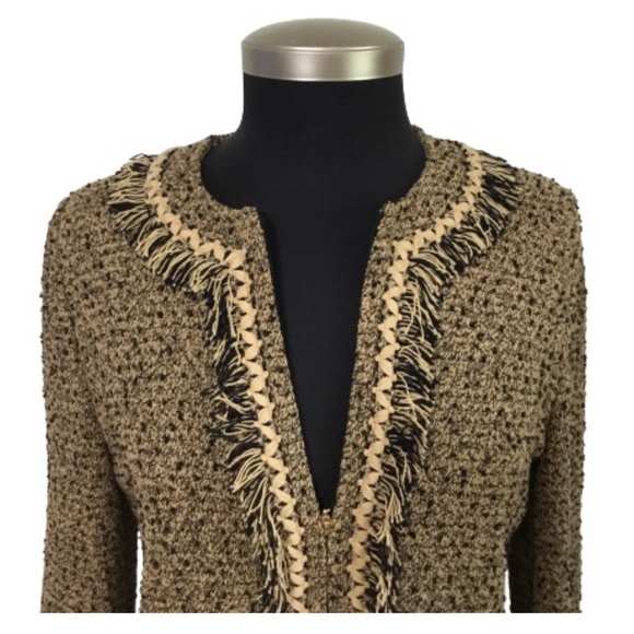 St. John Collection By Marie Gray Tweed Blazer Size 6 - Picture 2 of 10